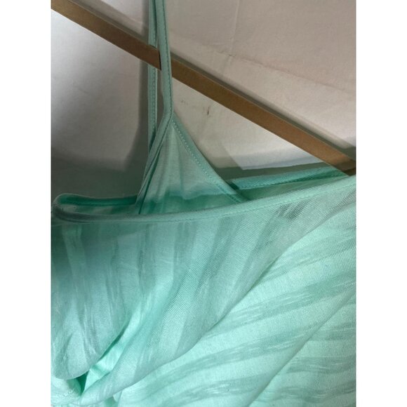 no boundaries short sleeve shirt green sheer 2 layered polyester small READ - Picture 3 of 11